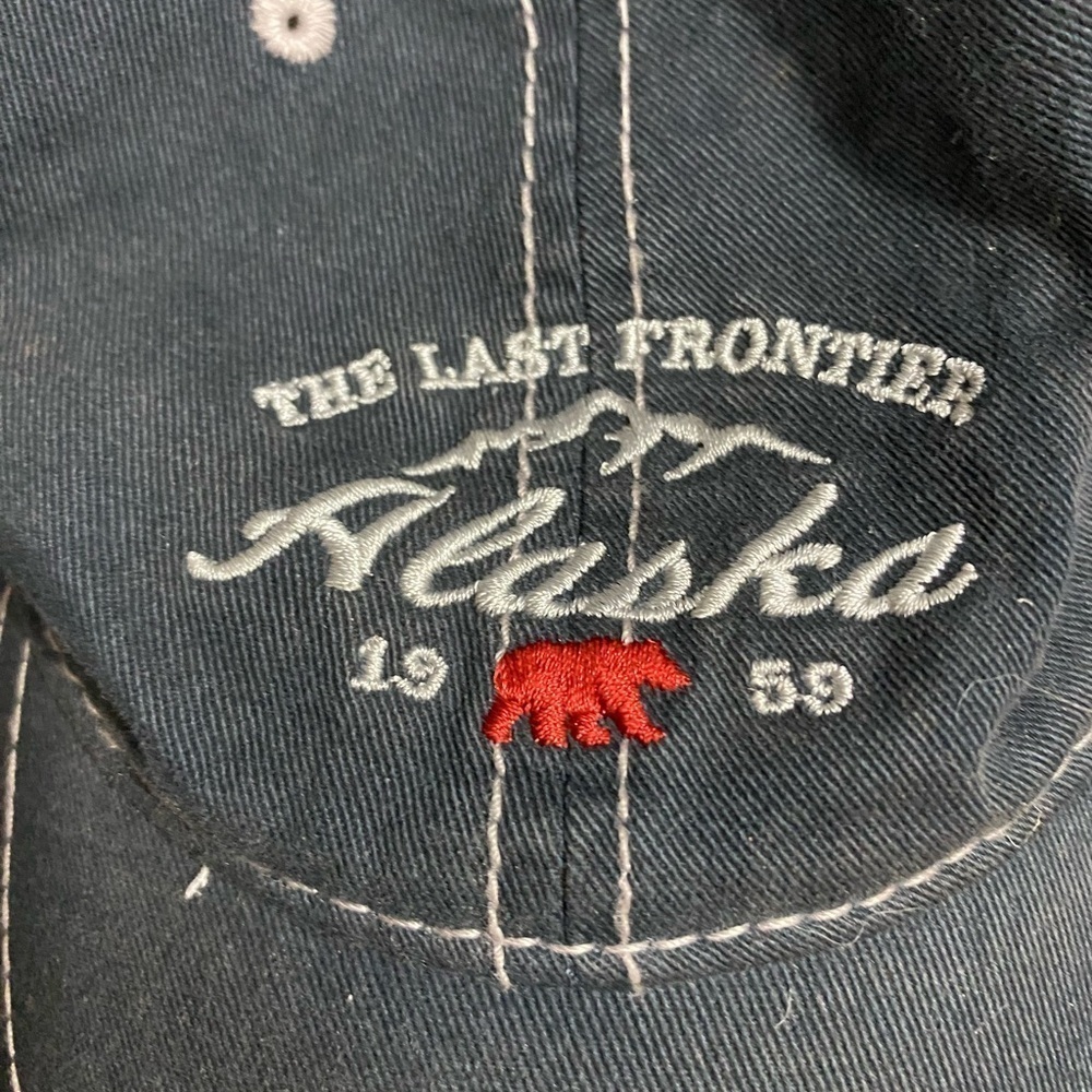 Prairie Mountain Last Frontier Alaska 1959 Grayish Blue Baseball Cap - Picture 3 of 8